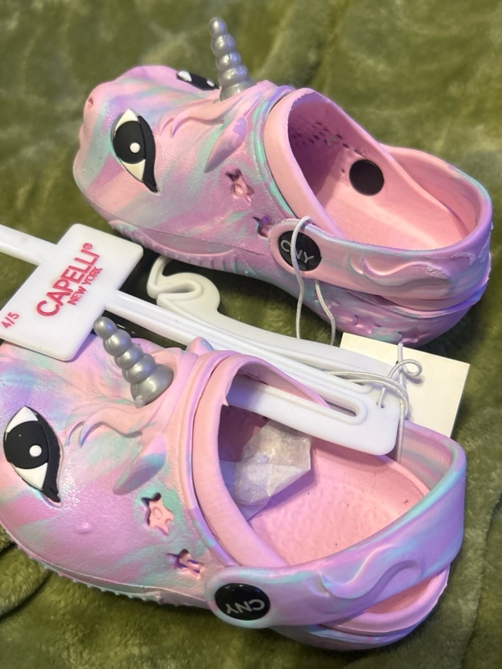 Capelli of New York Kids Unicorn Clogs - Pink & Pastel Swirl